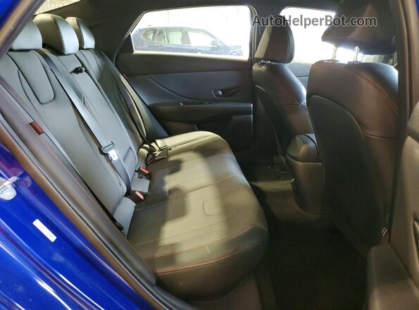 KMHLR4DF1SU952490 2025 HYUNDAI ELANTRA Blue Vista de los asientos traseros
