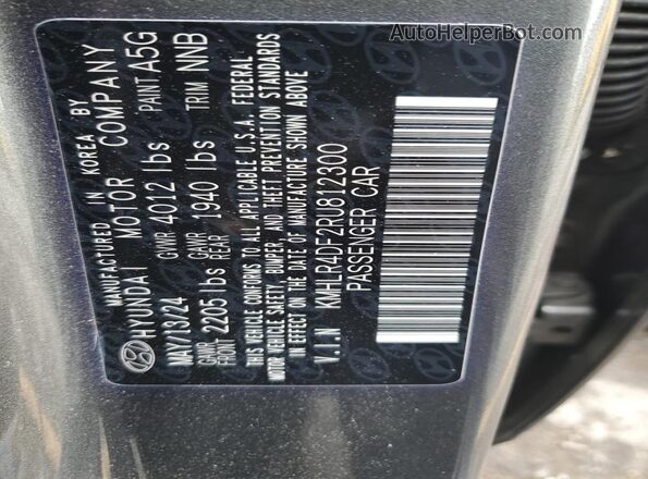 KMHLR4DF2RU812300 2024 HYUNDAI ELANTRA Gray 