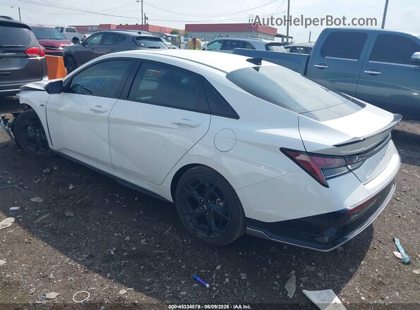 KMHLR4DF2SU927792 2025 HYUNDAI ELANTRA White უკანა მარცხენა