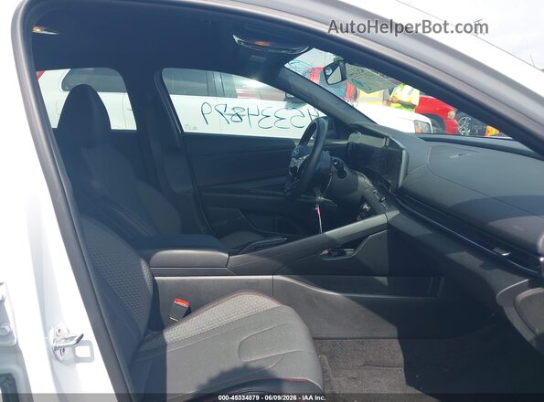 KMHLR4DF2SU927792 2025 HYUNDAI ELANTRA White წინა სალონის ხედი