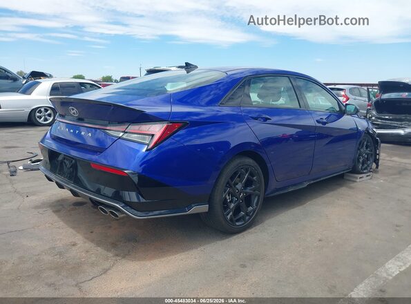 KMHLR4DF2TU122246 2026 HYUNDAI ELANTRA Синий Задняя правая четверть
