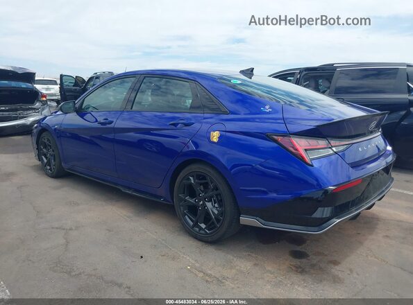 KMHLR4DF2TU122246 2026 HYUNDAI ELANTRA Синий Задняя левая четверть