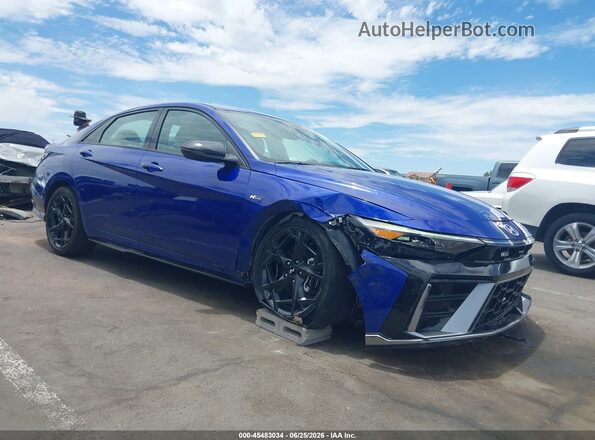 KMHLR4DF2TU122246 2026 HYUNDAI ELANTRA Синий Вид спереди