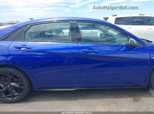 KMHLR4DF2TU122246 2026 HYUNDAI ELANTRA Синий Вид задней части салона