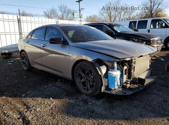 KMHLR4DF3RU746405 2024 HYUNDAI ELANTRA Gray Առջևի աջ