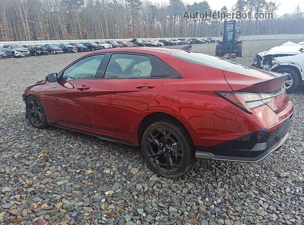 KMHLR4DF3SU926974 2025 HYUNDAI ELANTRA Red Rear left
