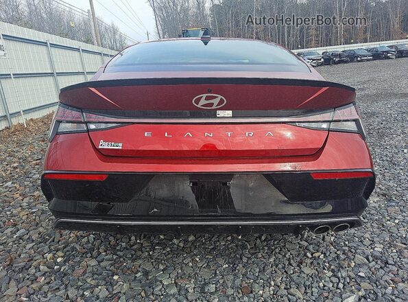 KMHLR4DF3SU926974 2025 HYUNDAI ELANTRA Red Rear view