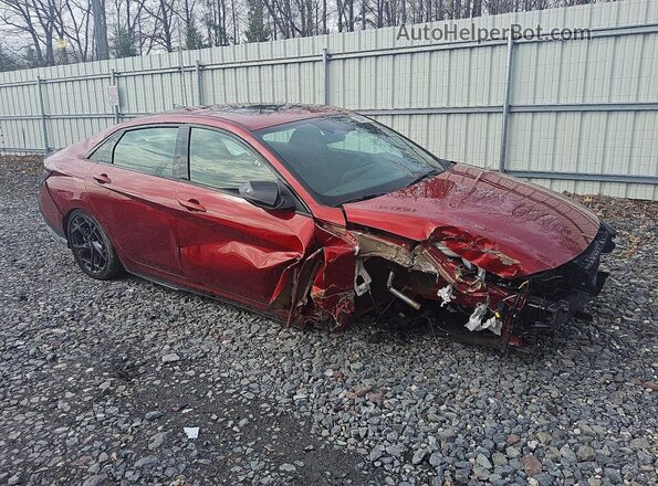 KMHLR4DF3SU926974 2025 HYUNDAI ELANTRA Red Front right
