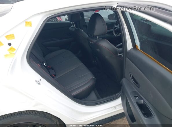 KMHLR4DF5SU079455 2025 HYUNDAI ELANTRA White VIN sticker view