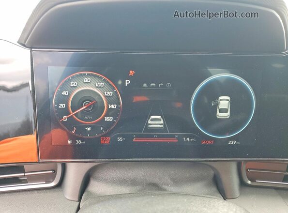 KMHLR4DF6TU106325 2026 HYUNDAI ELANTRA Gray Вид щитка приладів