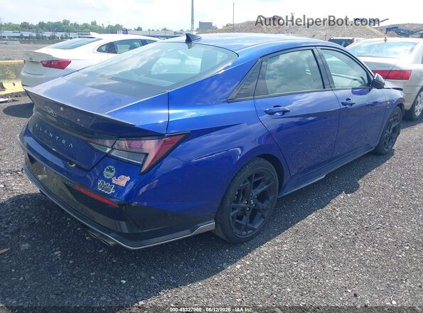 KMHLR4DF7SU953174 2025 HYUNDAI ELANTRA Blue Rear right