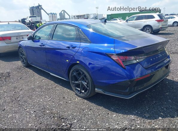 KMHLR4DF7SU953174 2025 HYUNDAI ELANTRA Blue Rear left