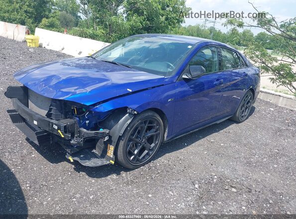 KMHLR4DF7SU953174 2025 HYUNDAI ELANTRA Blue Front left