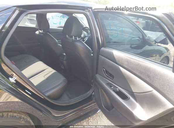 KMHLR4DF9SU951233 2025 HYUNDAI ELANTRA Black VIN კოდის სტიკერის ხედი