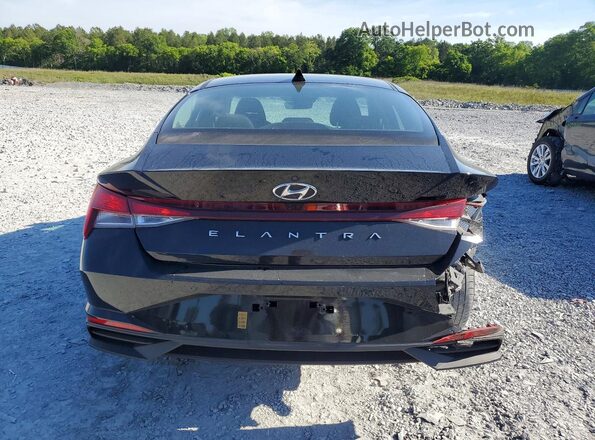 KMHLS4AG0MU189141 2021 HYUNDAI ELANTRA Black Вид ззаду