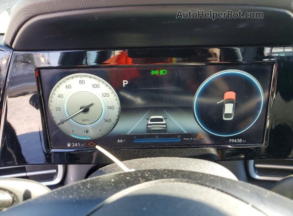 KMHLS4AG0MU189141 2021 HYUNDAI ELANTRA Black Вид щитка приладів
