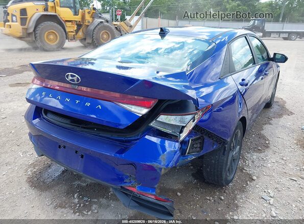 KMHLS4AG0NU367602 2022 HYUNDAI ELANTRA Blue Вид спереду