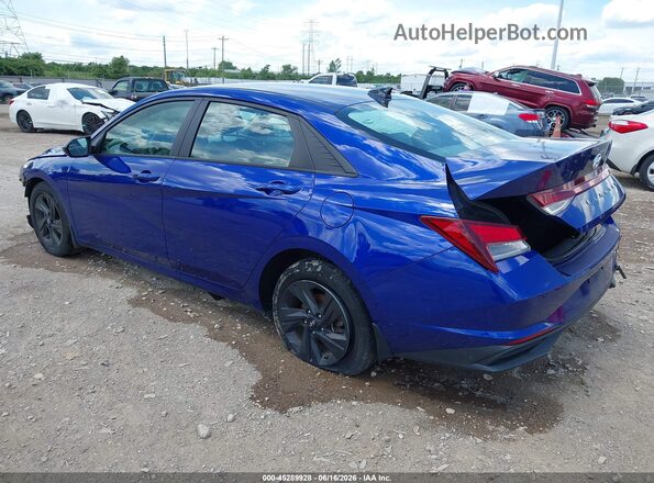 KMHLS4AG0NU367602 2022 HYUNDAI ELANTRA Blue Задня ліва чверть
