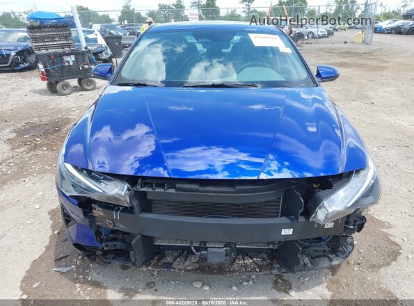 KMHLS4AG0NU367602 2022 HYUNDAI ELANTRA Blue 