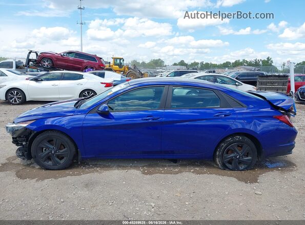 KMHLS4AG0NU367602 2022 HYUNDAI ELANTRA Blue Панорамний вид салону 360°