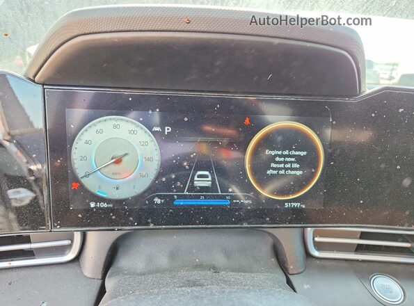 KMHLS4AG0PU405736 2023 HYUNDAI ELANTRA Black ხელსაწყოთა პანელის ხედი