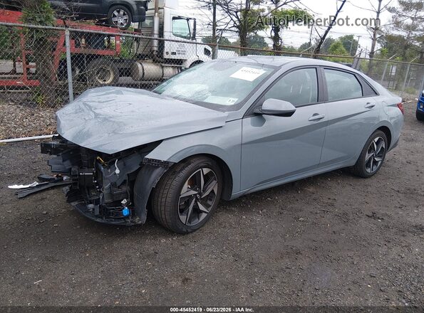 KMHLS4AG0PU408524 2023 HYUNDAI ELANTRA Light Blue Vista tres cuartos delantera izquierda