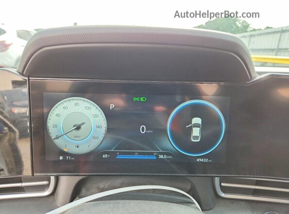 KMHLS4AG0PU425582 2023 HYUNDAI ELANTRA Silver Widok zestawu wskaźników