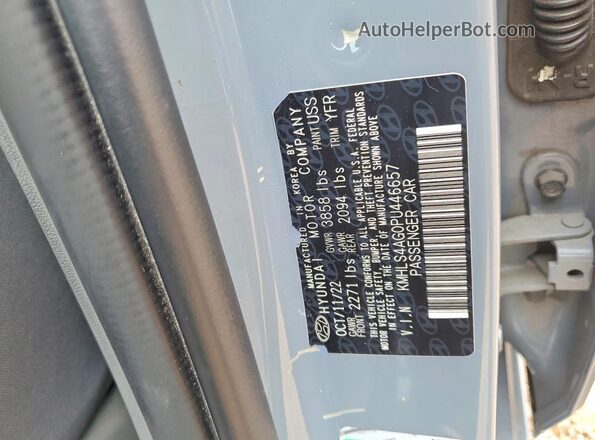 KMHLS4AG0PU446657 2023 HYUNDAI ELANTRA Gray Вид підкапотного простору