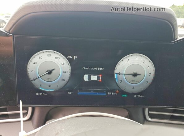 KMHLS4AG0PU446657 2023 HYUNDAI ELANTRA Gray Вид щитка приладів
