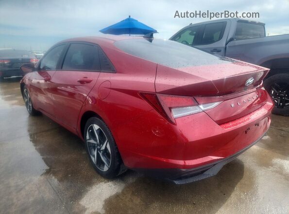 KMHLS4AG0PU465337 2023 HYUNDAI ELANTRA Красный Задняя левая четверть