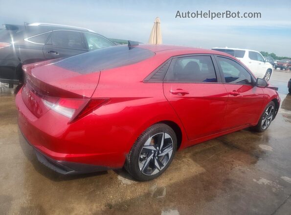 KMHLS4AG0PU465337 2023 HYUNDAI ELANTRA Красный Задняя правая четверть