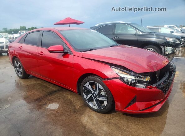 KMHLS4AG0PU465337 2023 HYUNDAI ELANTRA Красный Передняя правая четверть