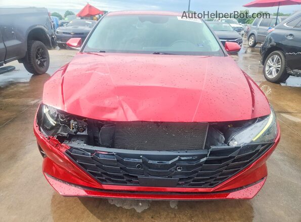 KMHLS4AG0PU465337 2023 HYUNDAI ELANTRA Красный Вид спереди