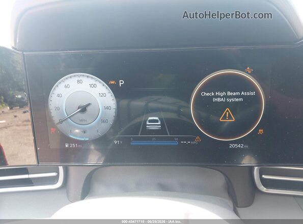 KMHLS4AG0PU612420 2023 HYUNDAI ELANTRA Red Vista de los asientos traseros