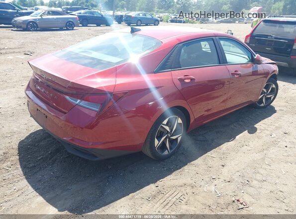 KMHLS4AG0PU612420 2023 HYUNDAI ELANTRA Red Trasero derecho