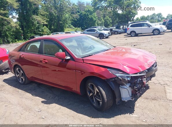 KMHLS4AG0PU612420 2023 HYUNDAI ELANTRA Red Vista interior trasera