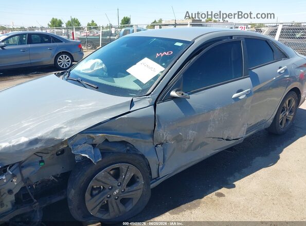 KMHLS4AG1MU141261 2021 HYUNDAI ELANTRA Blue Դիմացի տեսք