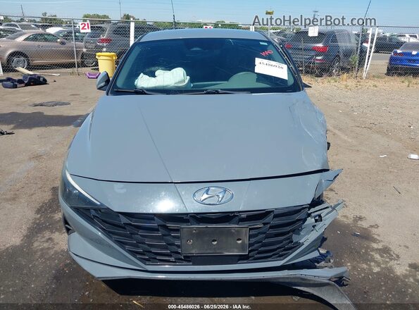 KMHLS4AG1MU141261 2021 HYUNDAI ELANTRA Blue Սարքավորումների վահանակի տեսք
