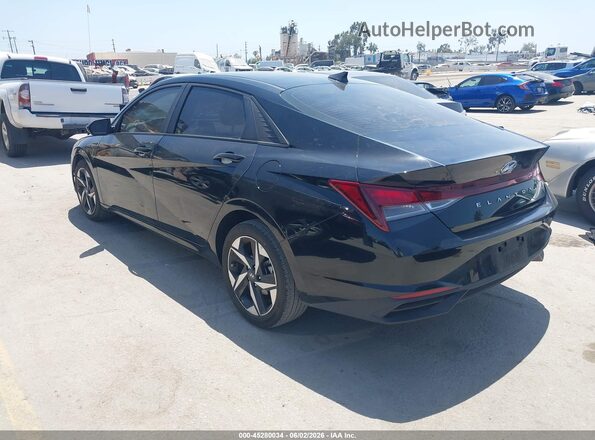 KMHLS4AG1PU427518 2023 HYUNDAI ELANTRA Black Задня ліва чверть