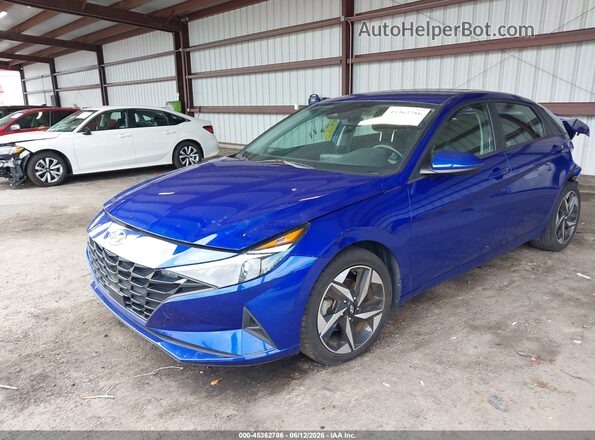 KMHLS4AG1PU440088 2023 HYUNDAI ELANTRA Blue Передня ліва чверть