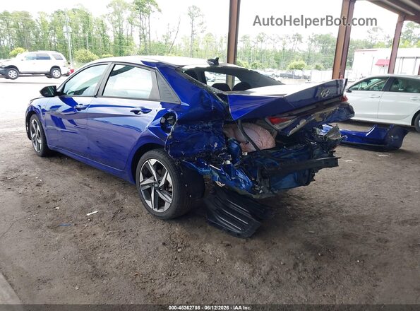 KMHLS4AG1PU440088 2023 HYUNDAI ELANTRA Blue Задня ліва чверть