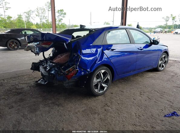 KMHLS4AG1PU440088 2023 HYUNDAI ELANTRA Blue Задня права чверть