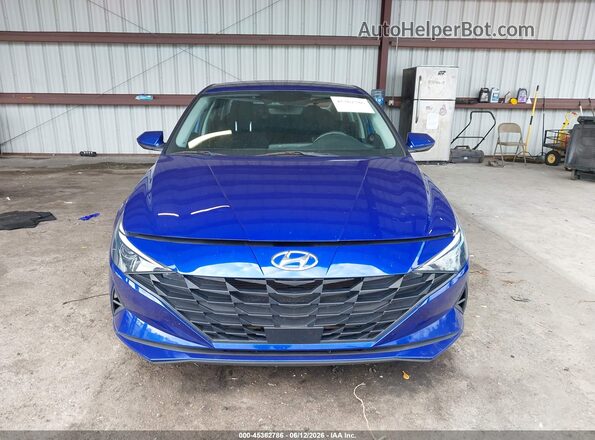 KMHLS4AG1PU440088 2023 HYUNDAI ELANTRA Blue Вид задньої частини салону
