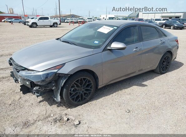 KMHLS4AG1PU555080 2023 HYUNDAI ELANTRA Gray Vista tres cuartos delantera izquierda
