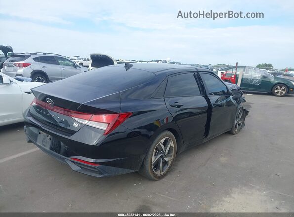 KMHLS4AG1PU591822 2023 HYUNDAI ELANTRA Black Trasero derecho