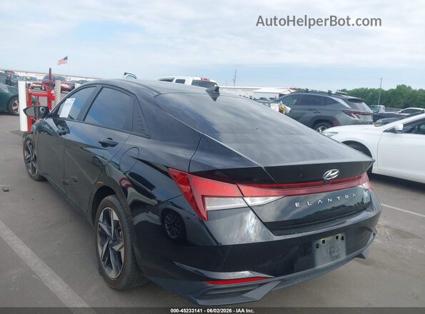 KMHLS4AG1PU591822 2023 HYUNDAI ELANTRA Black Trasero izquierdo