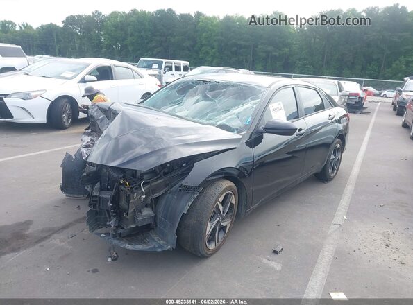 KMHLS4AG1PU591822 2023 HYUNDAI ELANTRA Black Vista tres cuartos delantera izquierda