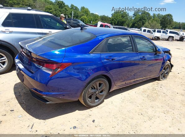 KMHLS4AG2MU187438 2021 HYUNDAI ELANTRA Blue Trasero derecho