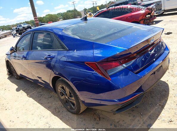 KMHLS4AG2MU187438 2021 HYUNDAI ELANTRA Blue Trasero izquierdo