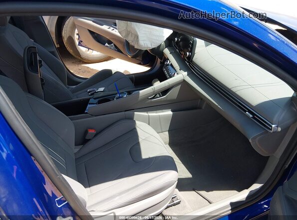 KMHLS4AG2MU187438 2021 HYUNDAI ELANTRA Blue Vista interior delantera